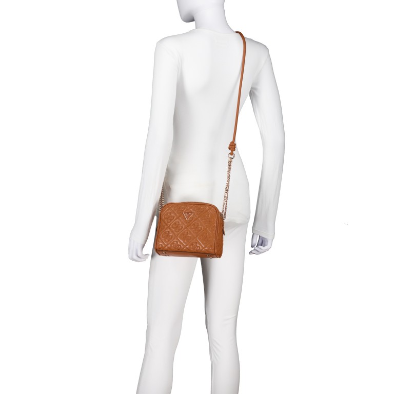 Umhängetasche Adelasia 4G-Logo Caramel, Farbe: cognac, Marke: Guess, EAN: 0190231965107, Abmessungen in cm: 19x15.5x7.5, Bild 5 von 7