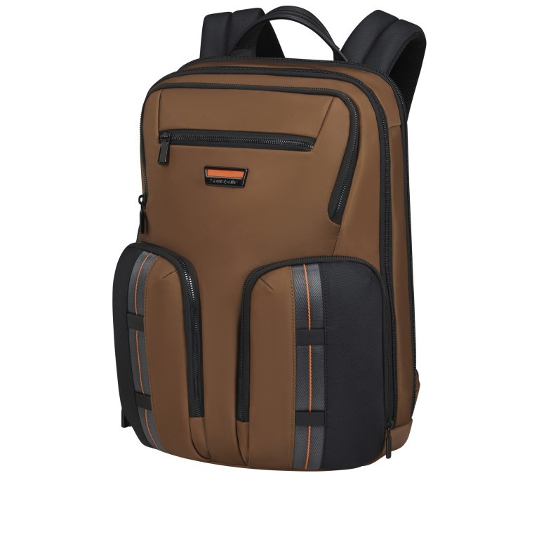 Rucksack Urban Eye Backpack mit Laptopfach 15.6 Zoll Toffee, Farbe: braun, Marke: Samsonite, EAN: 5400520316295, Abmessungen in cm: 30x43x18, Bild 2 von 8