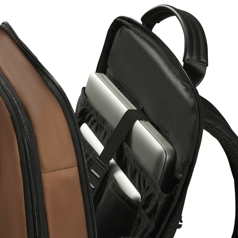 Rucksack Urban Eye Backpack mit Laptopfach 15.6 Zoll Toffee, Farbe: braun, Marke: Samsonite, EAN: 5400520316295, Abmessungen in cm: 30x43x18, Bild 8 von 8