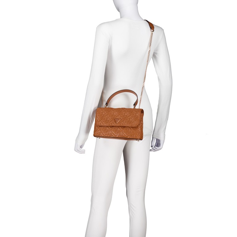 Umhängetasche Adelasia 4G-Logo Caramel, Farbe: cognac, Marke: Guess, EAN: 0190231970620, Abmessungen in cm: 24.5x15.5x7, Bild 6 von 8