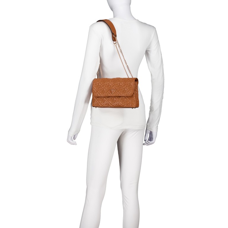 Umhängetasche Adelasia 4G-Logo Caramel, Farbe: cognac, Marke: Guess, EAN: 0190231970620, Abmessungen in cm: 24.5x15.5x7, Bild 4 von 8