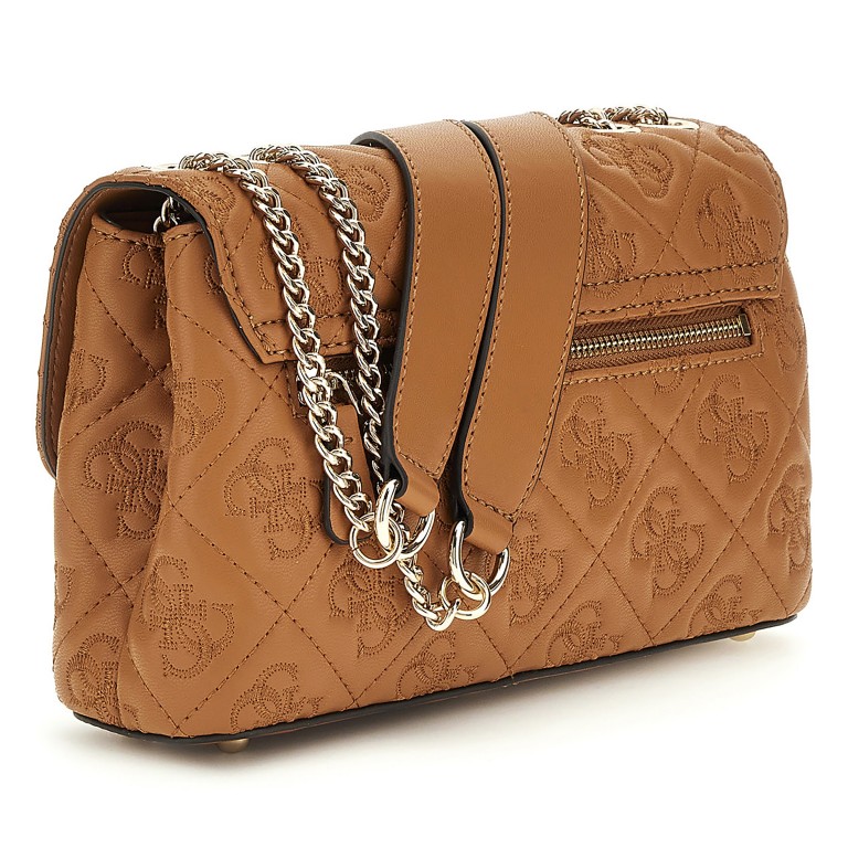Umhängetasche Adelasia 4G-Logo Caramel, Farbe: cognac, Marke: Guess, EAN: 0190231970620, Abmessungen in cm: 24.5x15.5x7, Bild 3 von 8