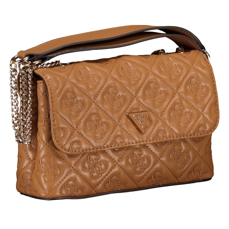 Umhängetasche Adelasia 4G-Logo Caramel, Farbe: cognac, Marke: Guess, EAN: 0190231970620, Abmessungen in cm: 24.5x15.5x7, Bild 2 von 8