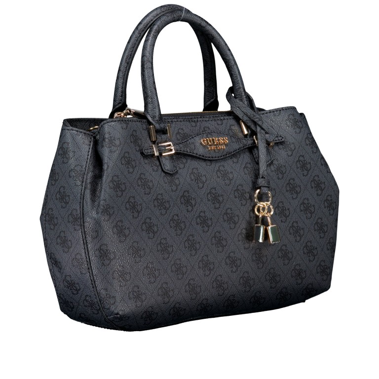 Handtasche Katya 4G-Logo Coal, Farbe: anthrazit, Marke: Guess, EAN: 0190231963851, Abmessungen in cm: 28.5x21x10, Bild 2 von 7