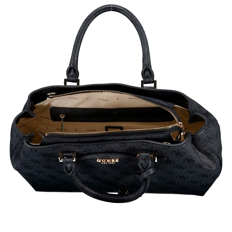 Handtasche Katya 4G-Logo Coal, Farbe: anthrazit, Marke: Guess, EAN: 0190231963851, Abmessungen in cm: 28.5x21x10, Bild 7 von 7