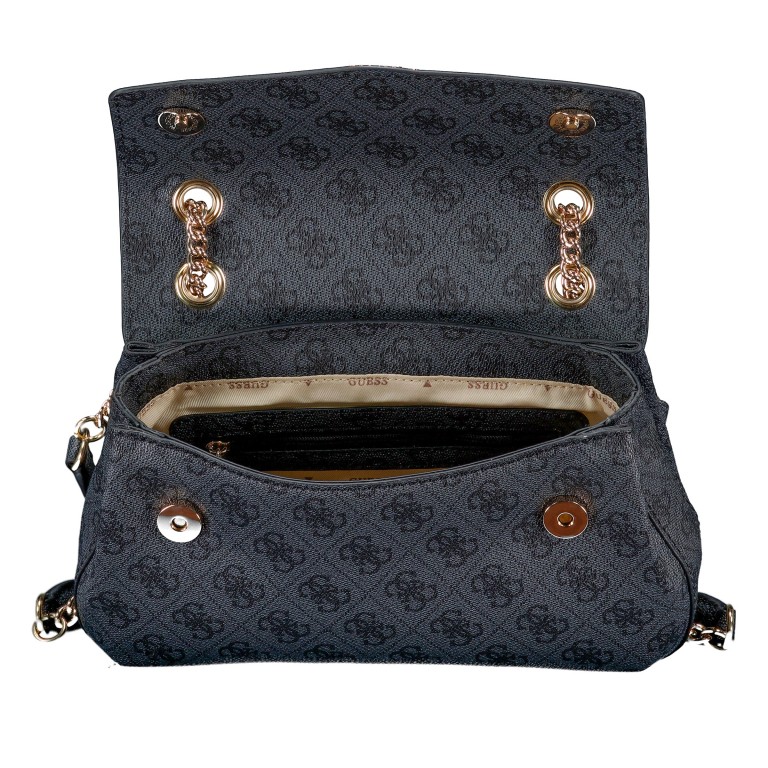 Umhängetasche Katya 4G-Logo Coal, Farbe: anthrazit, Marke: Guess, EAN: 0190231964032, Abmessungen in cm: 26x16x8, Bild 7 von 7