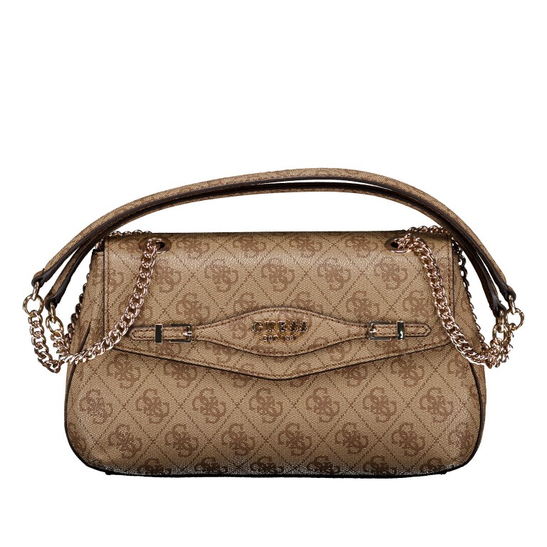 Umhängetasche Katya 4G-Logo Latte, Farbe: braun, Marke: Guess, EAN: 0190231964049, Abmessungen in cm: 26x16x8, Bild 1 von 7