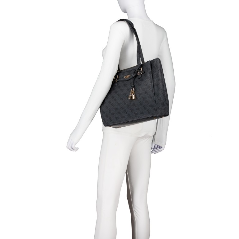 Shopper Katya 4G-Logo Coal, Farbe: anthrazit, Marke: Guess, EAN: 0190231964087, Abmessungen in cm: 30x27x12, Bild 4 von 5