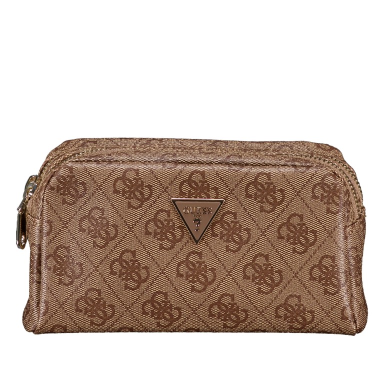 Kosmetik- / Utensilientasche Zamira 4G-Logo Latte, Farbe: braun, Marke: Guess, EAN: 7620837297355, Abmessungen in cm: 18x10x7.5, Bild 1 von 4