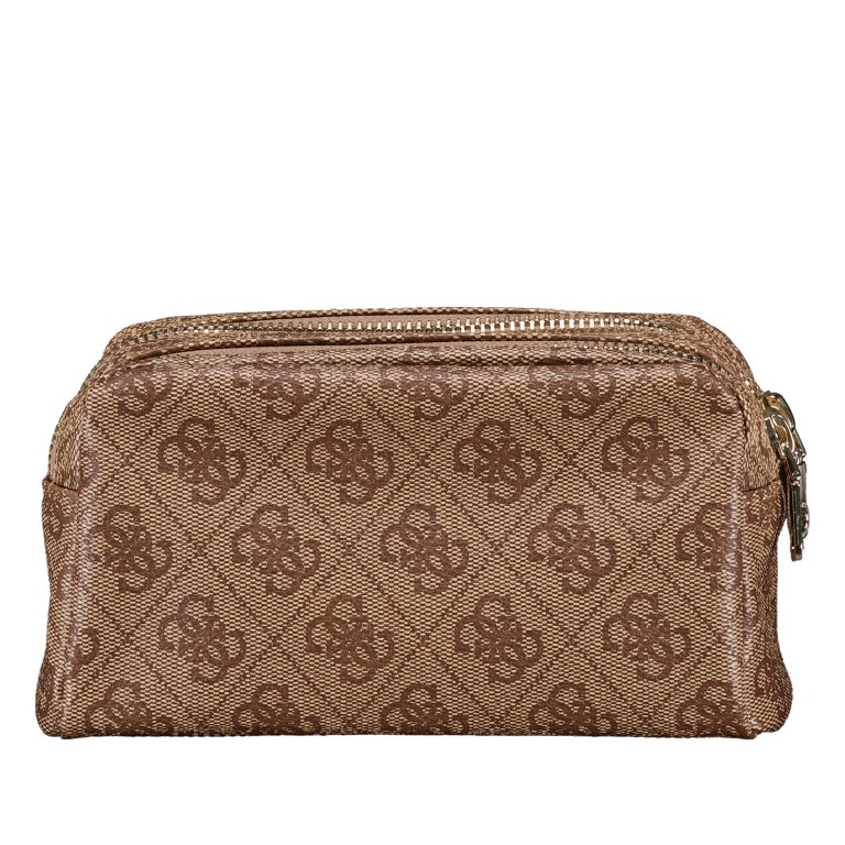 Kosmetik- / Utensilientasche Zamira 4G-Logo Latte, Farbe: braun, Marke: Guess, EAN: 7620837297355, Abmessungen in cm: 18x10x7.5, Bild 3 von 4