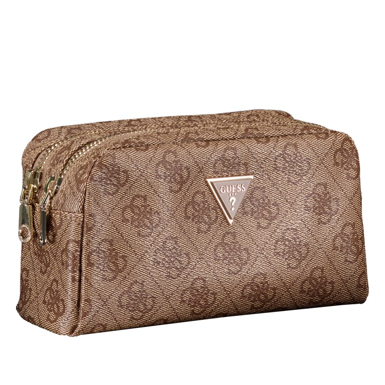 Kosmetik- / Utensilientasche Zamira 4G-Logo Latte, Farbe: braun, Marke: Guess, EAN: 7620837297355, Abmessungen in cm: 18x10x7.5, Bild 2 von 4