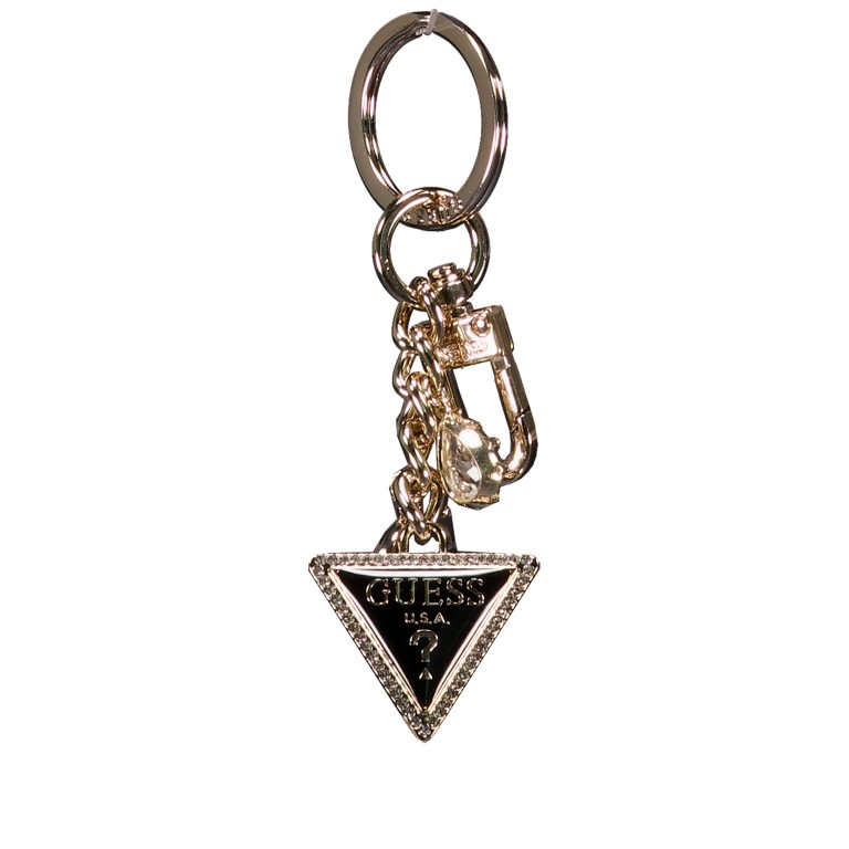 Schlüsselanhänger Triangle Black, Farbe: schwarz, Marke: Guess, EAN: 7628907309526, Abmessungen in cm: 3.3x9.6x0.5, Bild 1 von 1