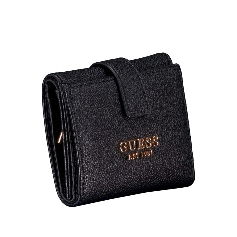 Wickelbörse Laurel II Black, Farbe: schwarz, Marke: Guess, EAN: 0190231960294, Abmessungen in cm: 10.5x9x2, Bild 2 von 4