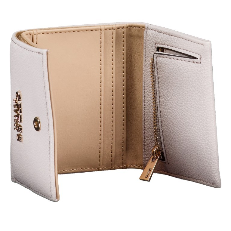 Wickelbörse Laurel II Ivory, Farbe: beige, Marke: Guess, EAN: 0190231960317, Abmessungen in cm: 10.5x9x2, Bild 4 von 4