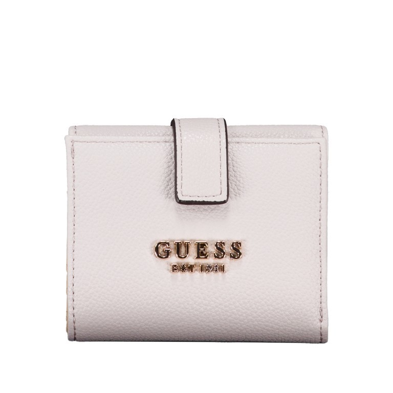 Wickelbörse Laurel II Ivory, Farbe: beige, Marke: Guess, EAN: 0190231960317, Abmessungen in cm: 10.5x9x2, Bild 1 von 4