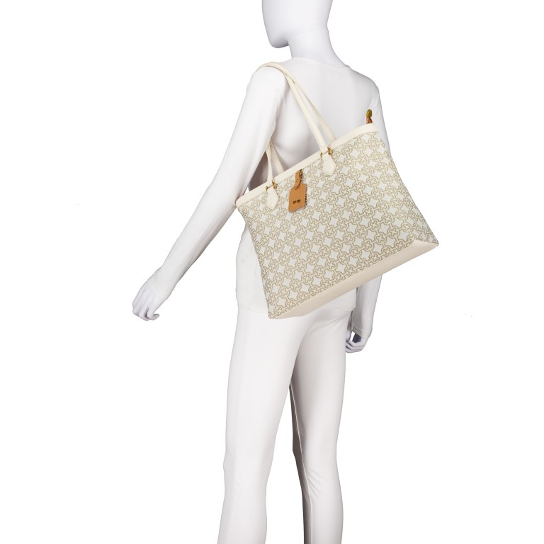 Shopper Harriet Beige Multicolor, Farbe: beige, Marke: V°73, EAN: 8054942617989, Abmessungen in cm: 38x30x13.5, Bild 4 von 5