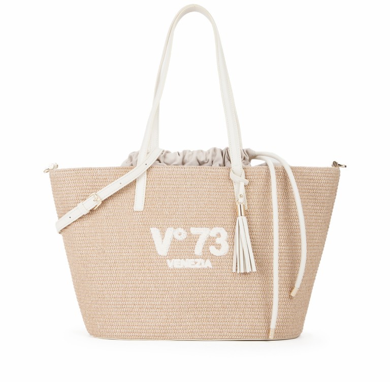 Shopper Inge Naturale Off White, Farbe: beige, Marke: V°73, EAN: 8054942673343, Abmessungen in cm: 33.5x27x18, Bild 1 von 5