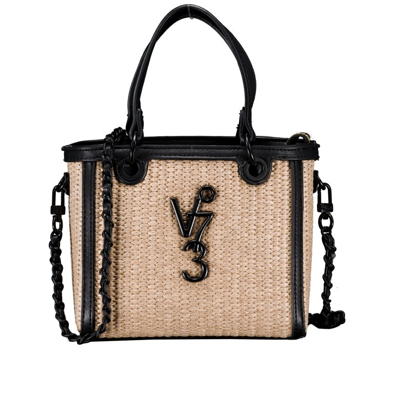Handtasche Summer Naturale Nero, Farbe: cognac, Marke: V°73, EAN: 8054942675019, Abmessungen in cm: 16.5x14.5x8, Bild 1 von 7