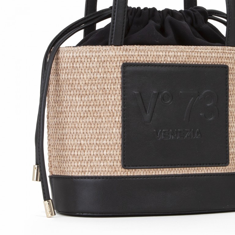 Umhängetasche Cat Naturale Nero, Farbe: cognac, Marke: V°73, EAN: 8054942317988, Abmessungen in cm: 24x18.5x13, Bild 5 von 5