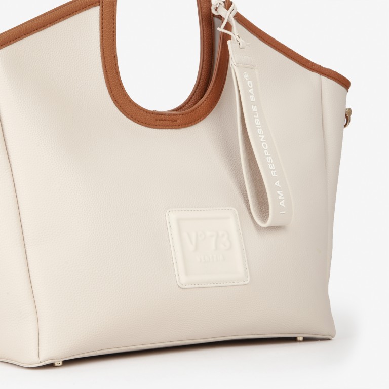 Shopper Jenny Off White Multi, Farbe: beige, Marke: V°73, EAN: 8054942673442, Abmessungen in cm: 37.5x40x14.5, Bild 5 von 5