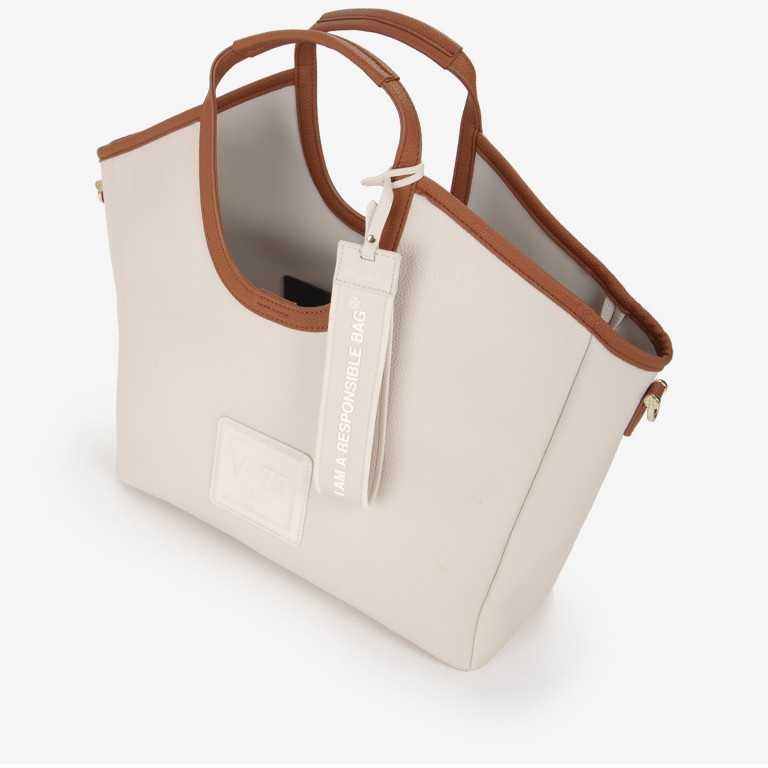 Shopper Jenny Off White Multi, Farbe: beige, Marke: V°73, EAN: 8054942673442, Abmessungen in cm: 37.5x40x14.5, Bild 4 von 5