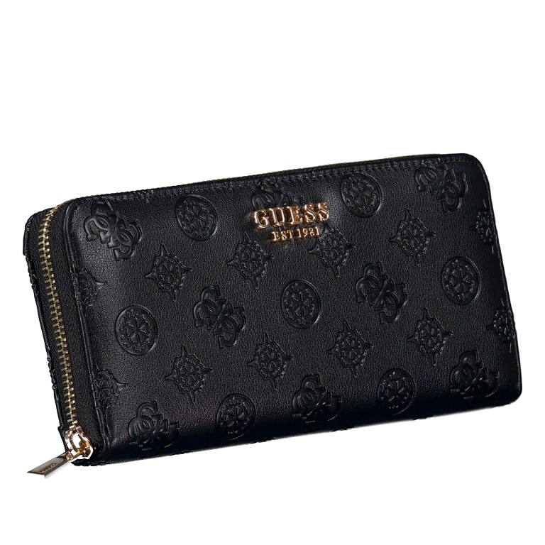 Geldbörse Phoebe mit Griffschlaufe Black, Farbe: schwarz, Marke: Guess, EAN: 0190231962144, Abmessungen in cm: 20.5x10x2.5, Bild 2 von 5