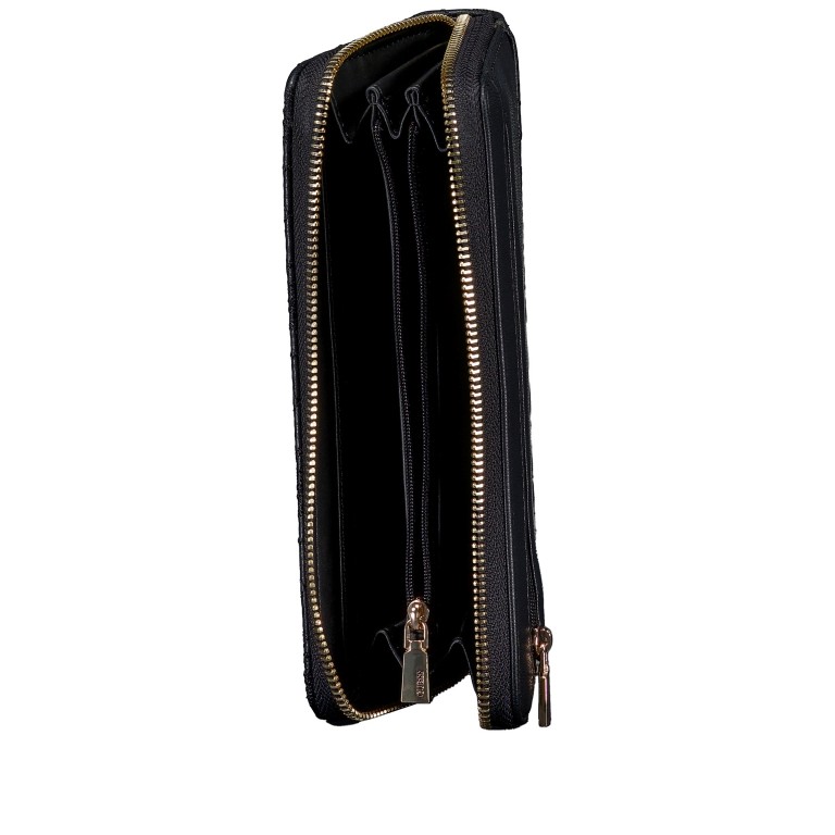 Geldbörse Adelasia mit Griffschlaufe Black, Farbe: schwarz, Marke: Guess, EAN: 0190231965138, Abmessungen in cm: 20.5x10x2.5, Bild 5 von 5
