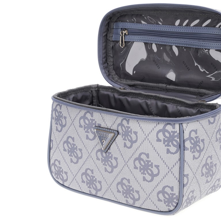 Kosmetikkoffer Berta 4G-Logo Slate, Farbe: grau, Marke: Guess, EAN: 0190231969310, Abmessungen in cm: 26x18x12.5, Bild 5 von 6