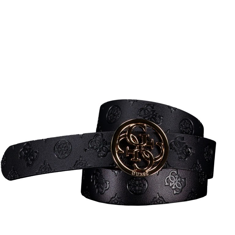 Gürtel Phoebe mit Wendefunktion Bundweite 90 CM Black Logo, Farbe: schwarz, Marke: Guess, EAN: 7628907216664, Bild 1 von 2