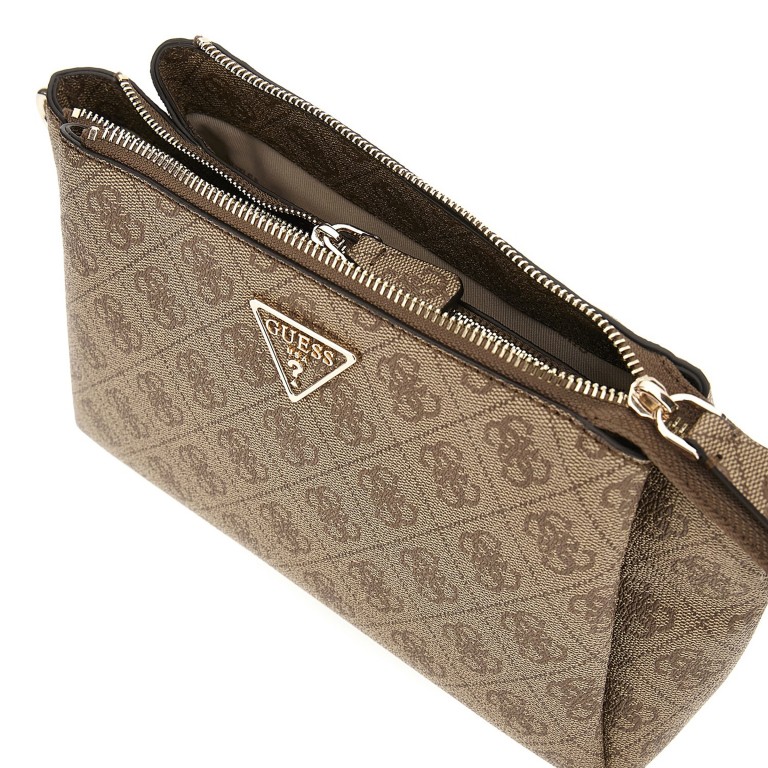 Umhängetasche Noelle II 4G-Logo Latte Brown, Farbe: braun, Marke: Guess, EAN: 0190231964377, Abmessungen in cm: 24.5x18x7.5, Bild 6 von 6