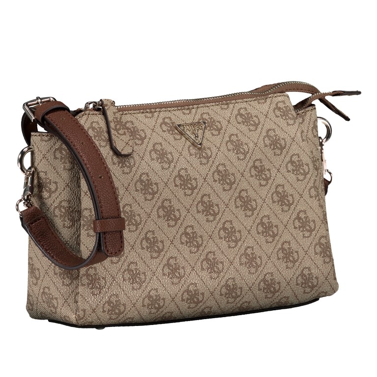 Umhängetasche Noelle II 4G-Logo Latte Brown, Farbe: braun, Marke: Guess, EAN: 0190231964377, Abmessungen in cm: 24.5x18x7.5, Bild 2 von 6