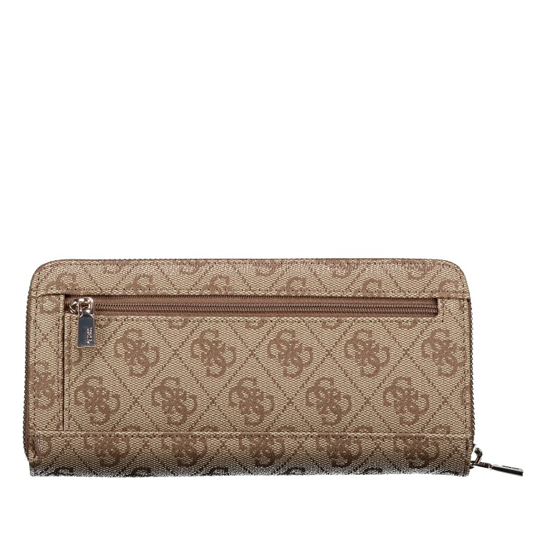 Geldbörse Laurel II 4G-Logo mit Griffschlaufe Latte, Farbe: braun, Marke: Guess, EAN: 0190231960553, Abmessungen in cm: 20.5x10x2.8, Bild 3 von 5