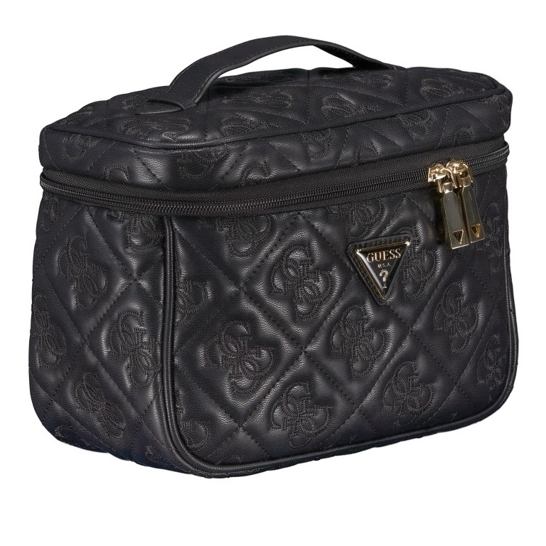 Kosmetikkoffer 4G-Logo Black, Farbe: schwarz, Marke: Guess, EAN: 0190231969327, Abmessungen in cm: 26x18x12, Bild 2 von 5