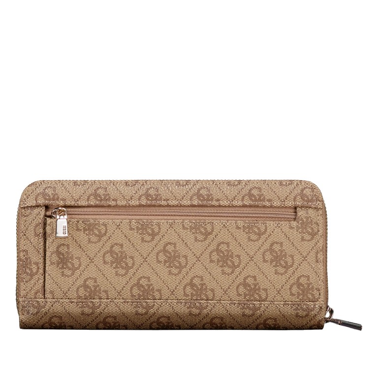 Geldbörse Brenton 4G-Logo mit Griffschlaufe Latte, Farbe: braun, Marke: Guess, EAN: 0190231965831, Abmessungen in cm: 20.5x10x2.5, Bild 3 von 5