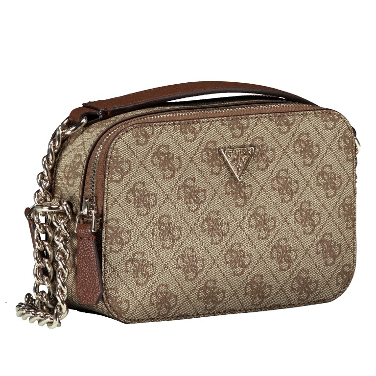 Umhängetasche Noelle II 4G-Logo Latte Brown, Farbe: braun, Marke: Guess, EAN: 0190231964438, Abmessungen in cm: 19.5x14x7, Bild 2 von 6