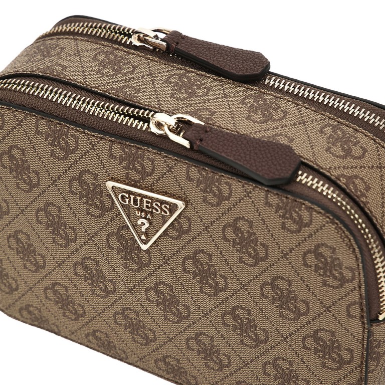 Umhängetasche Noelle II 4G-Logo Latte Brown, Farbe: braun, Marke: Guess, EAN: 0190231964438, Abmessungen in cm: 19.5x14x7, Bild 6 von 6