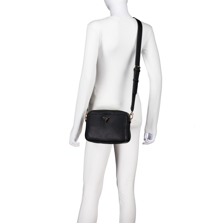 Umhängetasche Meridian II Black, Farbe: schwarz, Marke: Guess, EAN: 0190231966302, Abmessungen in cm: 23.5x16.5x6.5, Bild 5 von 6