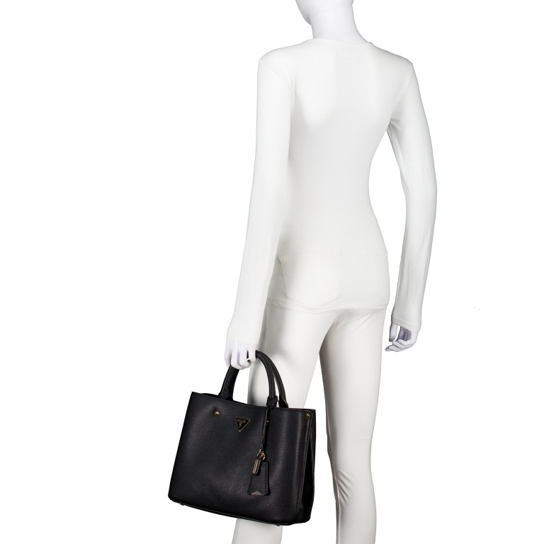 Handtasche Meridian II Black, Farbe: schwarz, Marke: Guess, EAN: 0190231966210, Abmessungen in cm: 30x24.5x10.5, Bild 4 von 8