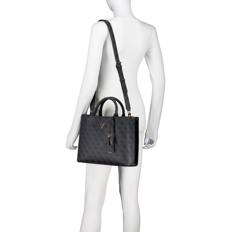 Handtasche Meridian II 4G-Logo Coal, Farbe: anthrazit, Marke: Guess, EAN: 0190231967460, Abmessungen in cm: 30x25x10, Bild 5 von 8
