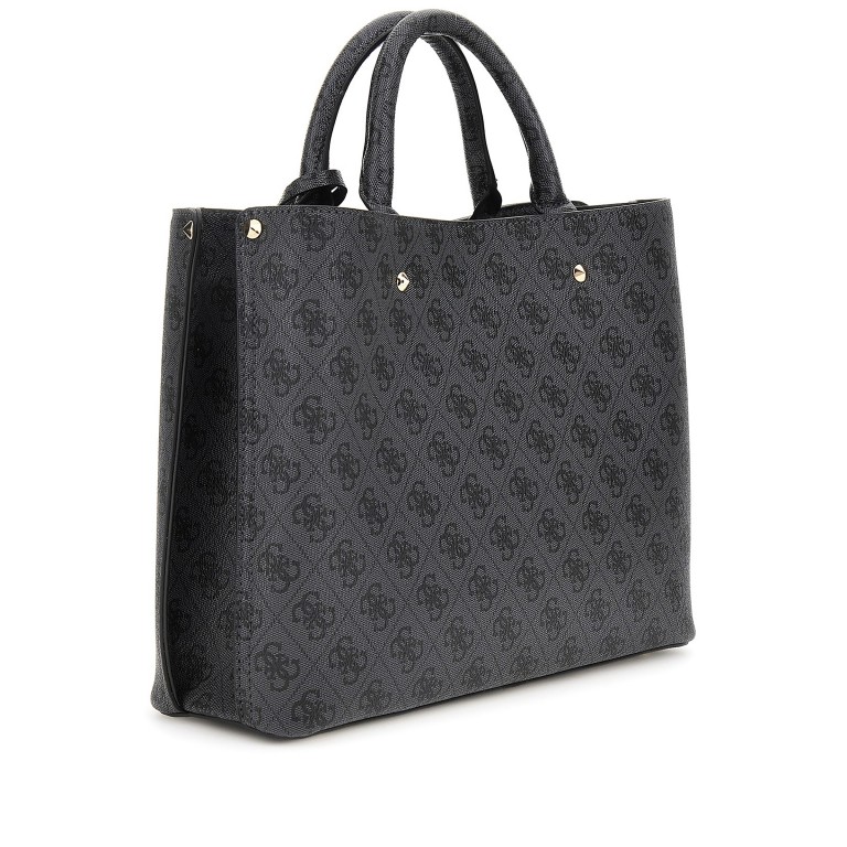 Handtasche Meridian II 4G-Logo Coal, Farbe: anthrazit, Marke: Guess, EAN: 0190231967460, Abmessungen in cm: 30x25x10, Bild 3 von 8