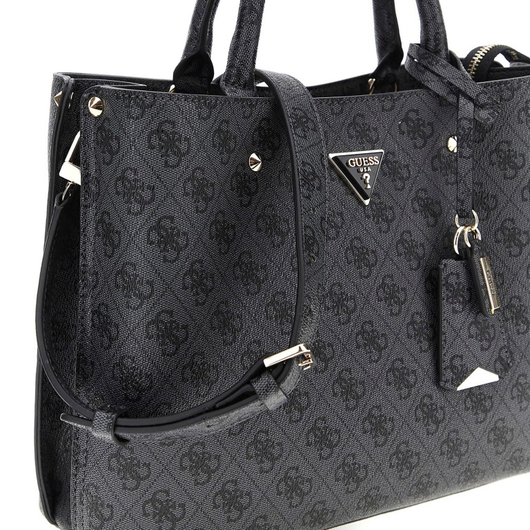 Handtasche Meridian II 4G-Logo Coal, Farbe: anthrazit, Marke: Guess, EAN: 0190231967460, Abmessungen in cm: 30x25x10, Bild 8 von 8