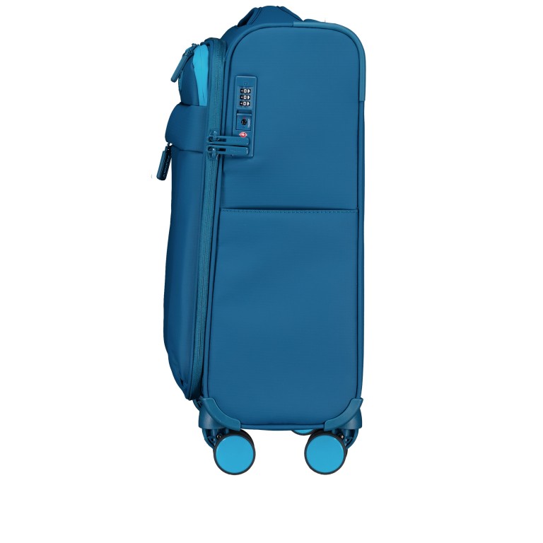 Koffer T25 Größe S Petrol, Farbe: blau/petrol, Marke: Franky, EAN: 4251885955060, Abmessungen in cm: 39x55.5x22, Bild 3 von 8