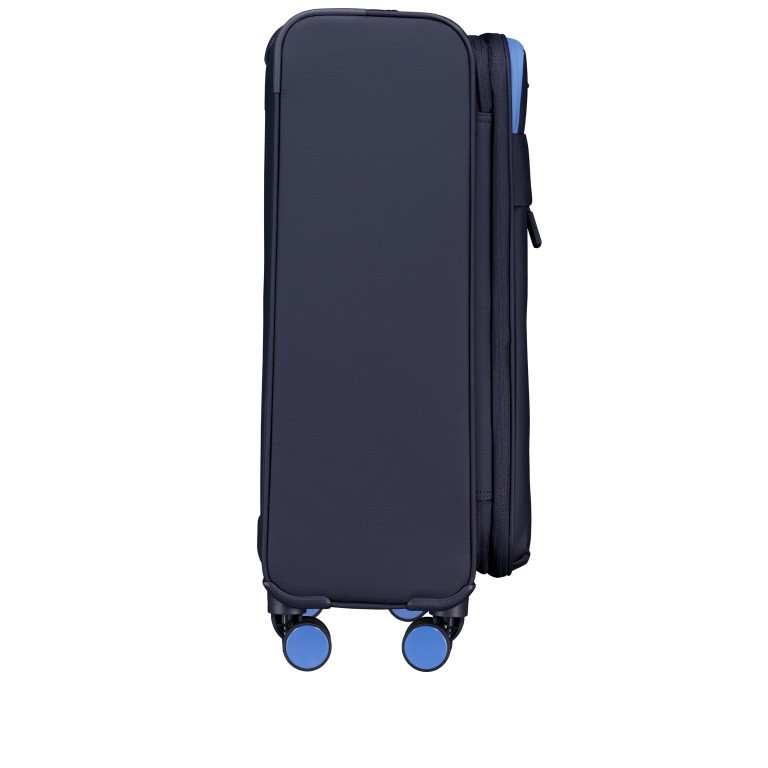 Koffer T25 erweiterbar Größe M Dunkelblau, Farbe: blau/petrol, Marke: Franky, EAN: 4251885955046, Abmessungen in cm: 43x68x27.5, Bild 2 von 7