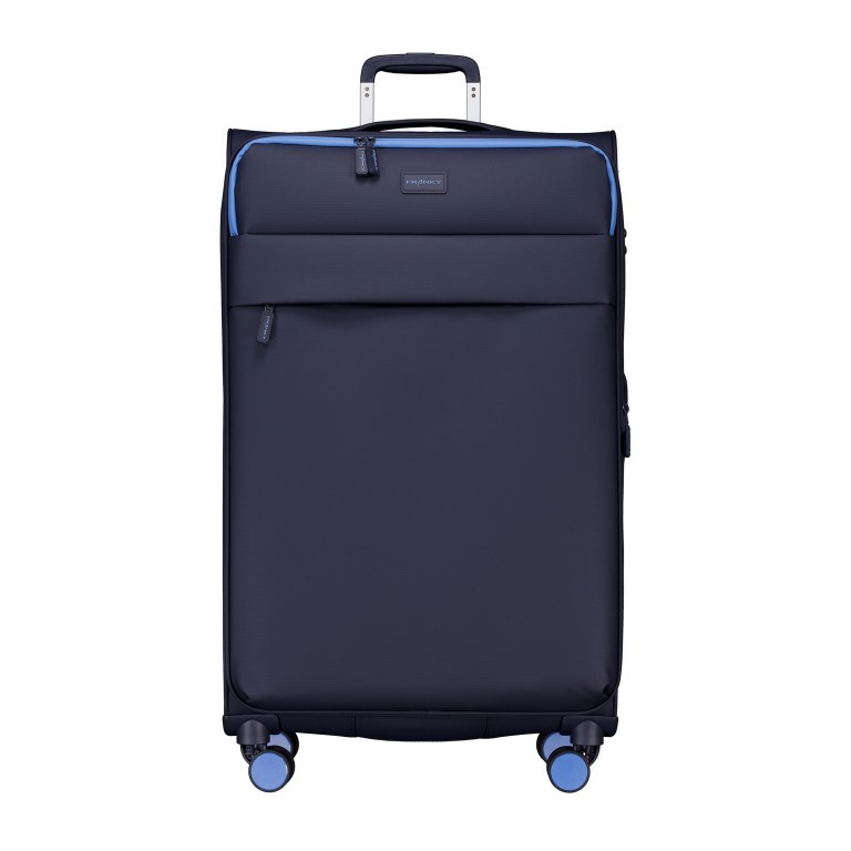 Koffer T25 erweiterbar Größe L Dunkelblau, Farbe: blau/petrol, Marke: Franky, EAN: 4251885955053, Abmessungen in cm: 47x80x31, Bild 1 von 7