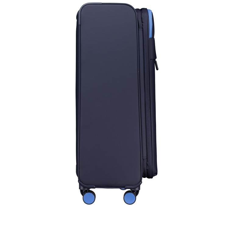 Koffer T25 erweiterbar Größe L Dunkelblau, Farbe: blau/petrol, Marke: Franky, EAN: 4251885955053, Abmessungen in cm: 47x80x31, Bild 2 von 7