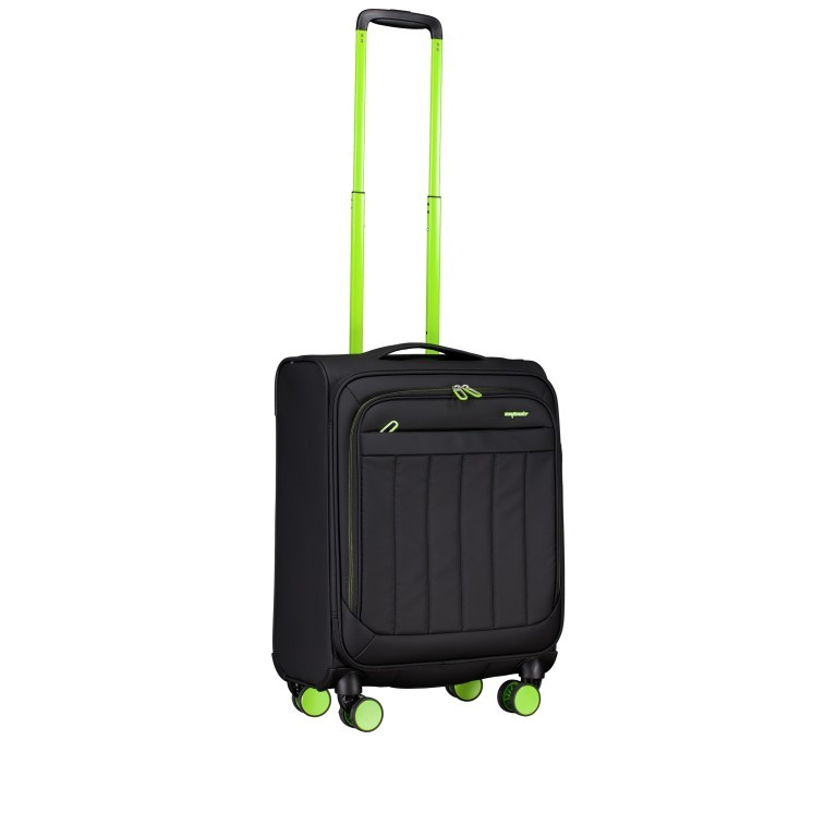 Koffer T26 Größe S Black Neongreen, Farbe: schwarz, Marke: Franky, EAN: 4251885984602, Abmessungen in cm: 39x53x23, Bild 5 von 8