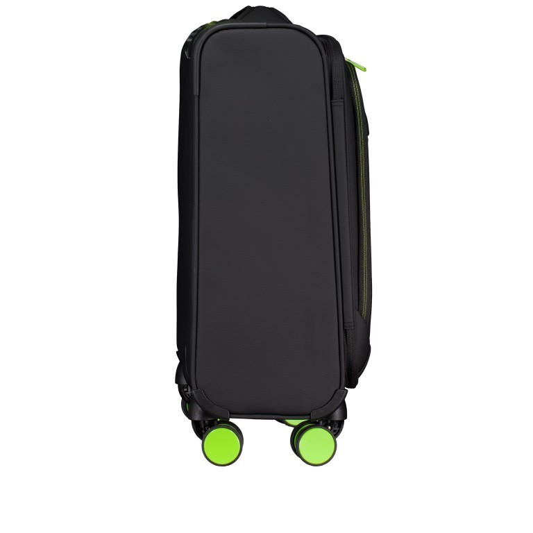 Koffer T26 Größe S Black Neongreen, Farbe: schwarz, Marke: Franky, EAN: 4251885984602, Abmessungen in cm: 39x53x23, Bild 2 von 8
