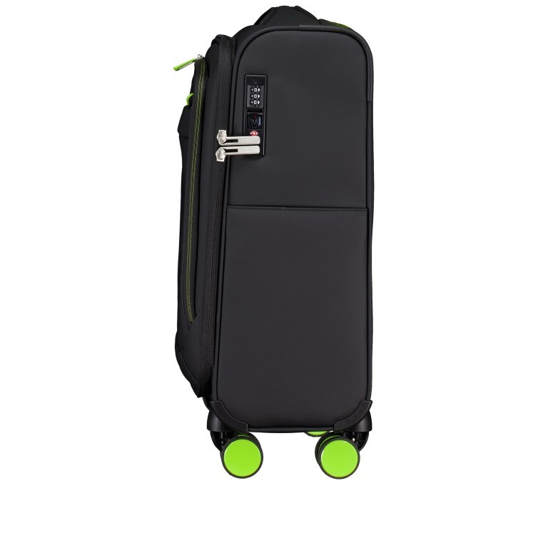 Koffer T26 Größe S Black Neongreen, Farbe: schwarz, Marke: Franky, EAN: 4251885984602, Abmessungen in cm: 39x53x23, Bild 3 von 8