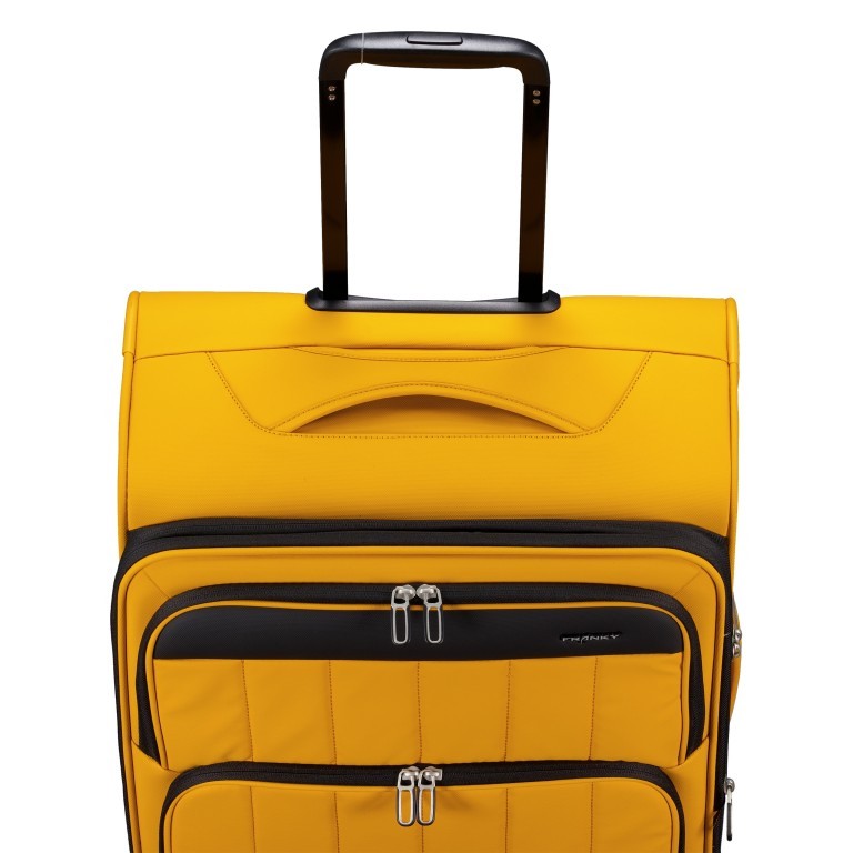 Koffer T26 erweiterbar Größe M Yellow Black, Farbe: gelb, Marke: Franky, EAN: 4251885984657, Abmessungen in cm: 42x67x24, Bild 7 von 7