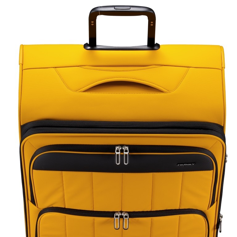 Trolley T26 erweiterbar Größe L Yellow Black, Farbe: gelb, Marke: Franky, EAN: 4251885984664, Abmessungen in cm: 46x80x25, Bild 7 von 7